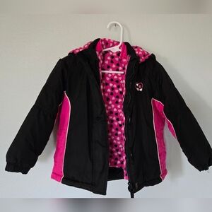 Heavy Girls Coat with Liner Jacket Size 3T Faded Glory